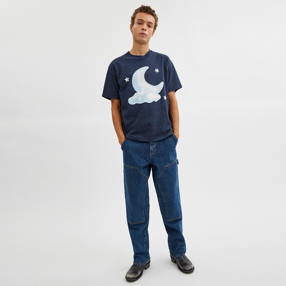 Signature Moon Relaxed T Shirt In Organic Cotton - Picture 3 of 10